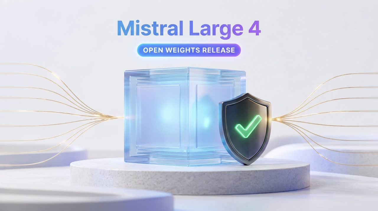 Mistral Releases Mistral Large 4 Weights, an Open 1-Trillion-Parameter Model for Coding and Cybersecurity
